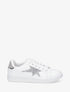 Sneakers plates à étoile et contrefort constratant - Argent - 5