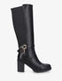 Bottes en simili à double sangles - Noir - 1