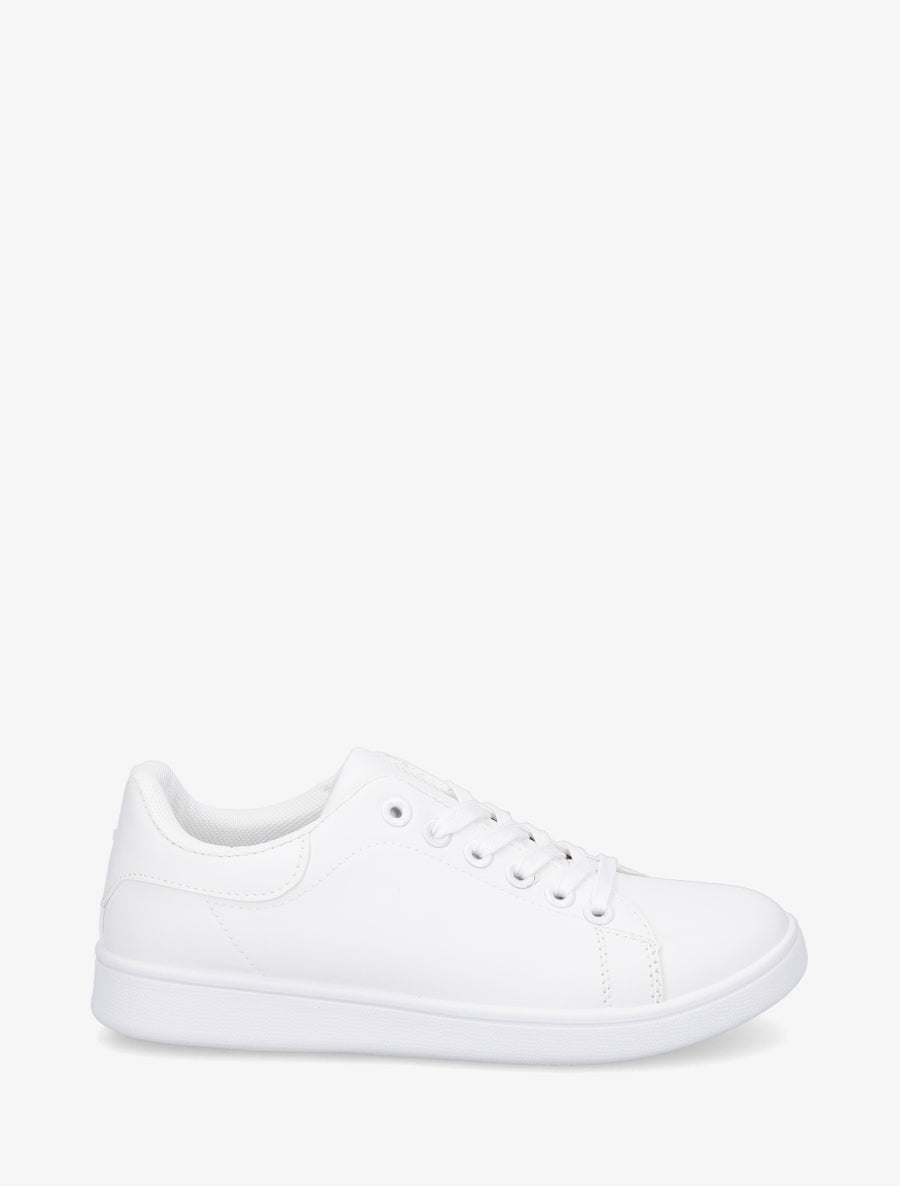 Baskets classiques en simili - Blanc - 1