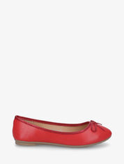 Ballerines en simili noeud irisé - Rouge - 1