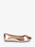Ballerines en simili nacré noeud irisé - Rose gold - 1