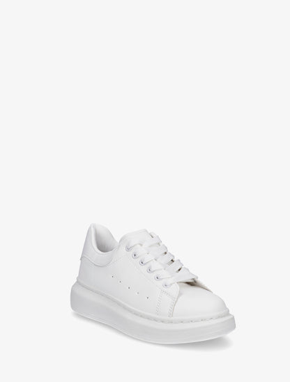 Baskets casual en simili - Blanc - 2