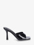 Mules vernies à talon aiguille - Noir - 1