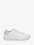Sneakers basiques en simili - Beige - 1