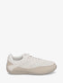 Sneakers en simili et toile - Beige - 1