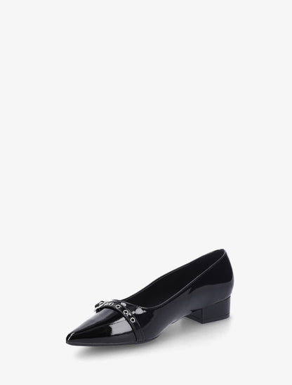 Ballerines vernies à bout pointu - Noir - 3
