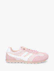 Baskets en maille à contrefort contrastant - Rose - 1