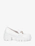 Mocassins chunky en simili - Blanc - 1