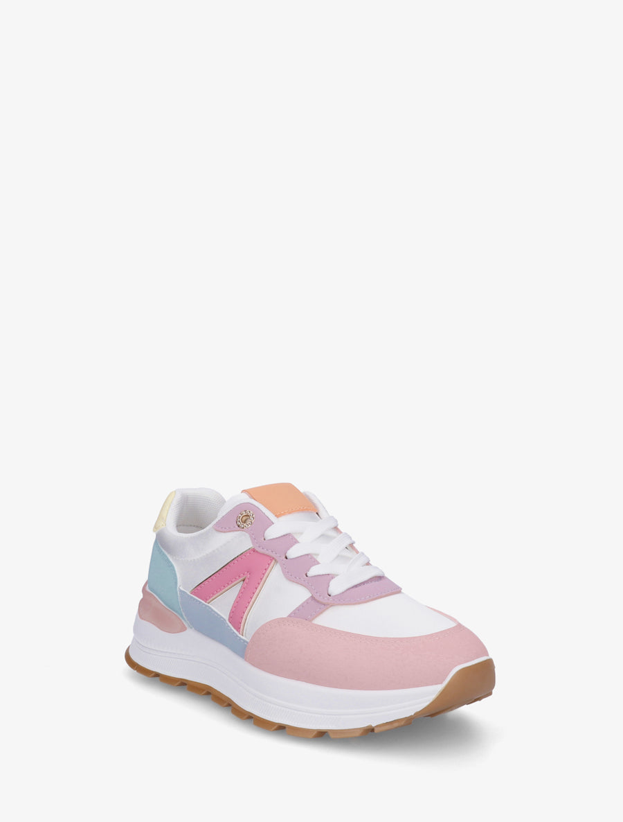 Baskets en simili et bandes contrastantes - Multi - 2