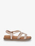 Sandales plates en cordelettes - Rose gold - 1