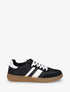 Sneakers à bandes contrastantes - Noir - 1