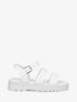 Sandales plates double brides en simili - Blanc - 1