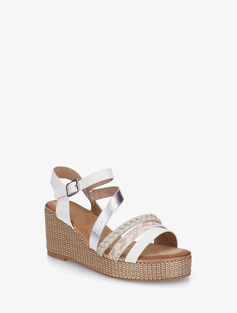 Sandales multibride fantaisie - Blanc - 2
