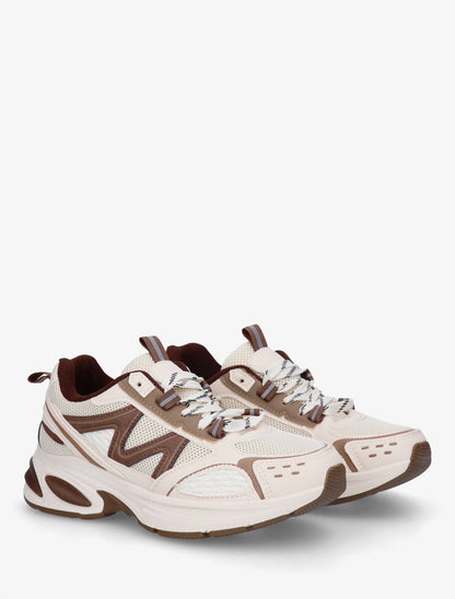 Baskets en tissu et simili - Beige - 4