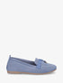 Mocassins en tissu à bijoux - Bleu clair - 1