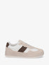 Sneakers à semelle caoutchouc coloré - Beige - 1