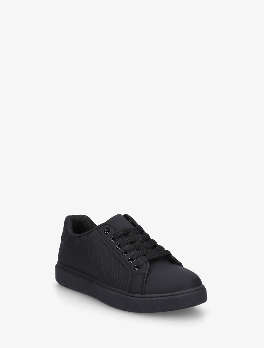 Sneakers basse con stampa grafica - Nero