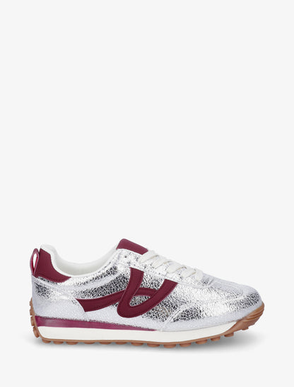 Sneakers irisées à détails contrastants - Argent - 1