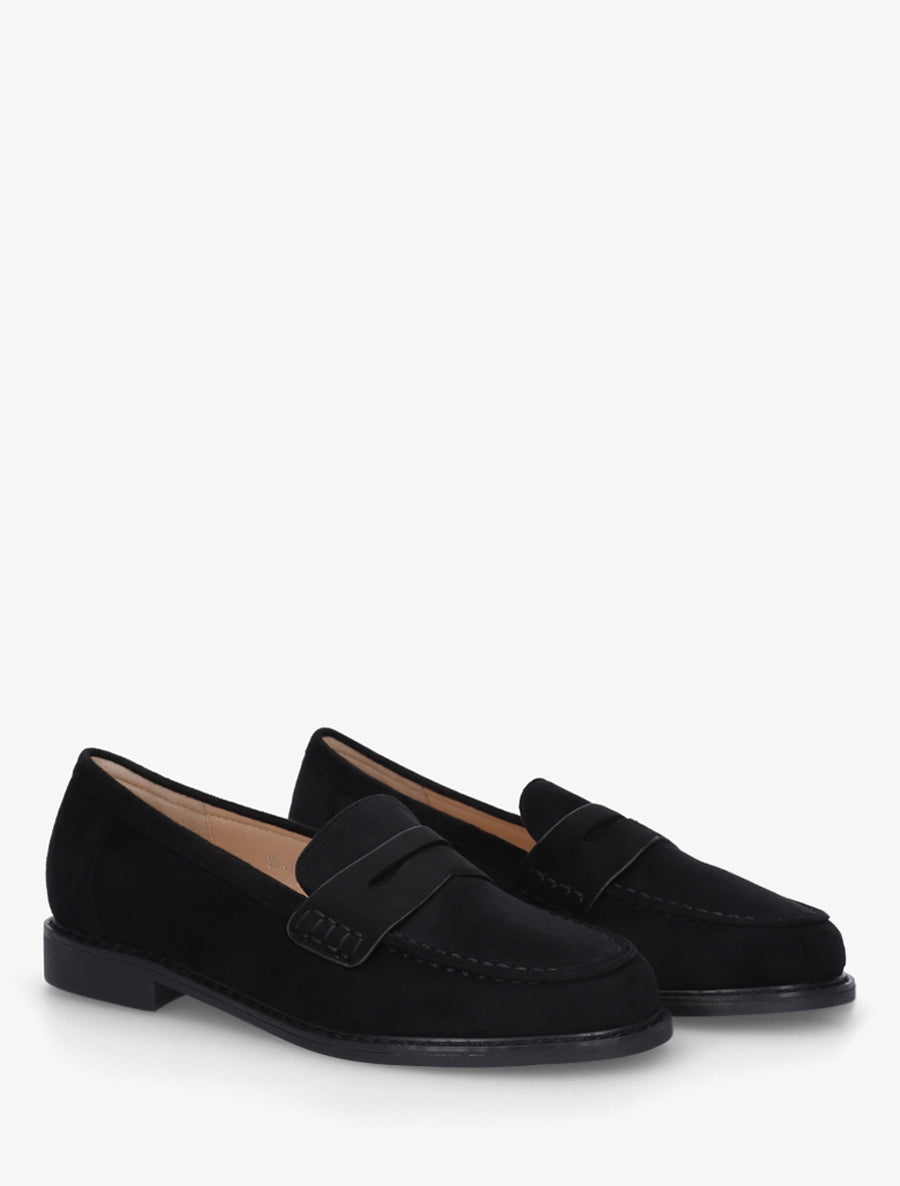 Mocassins basiques en suédine - Noir - 4