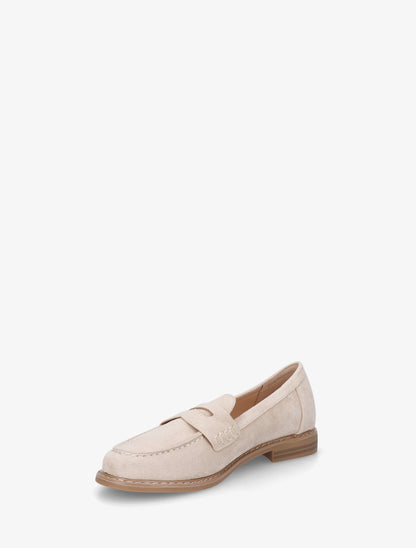 Mocassins basiques en suédine - Beige - 3