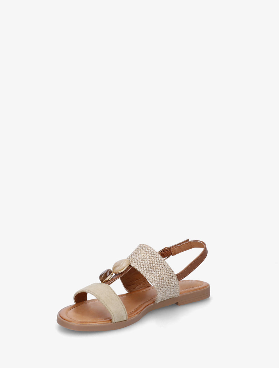 Nu-pieds à brides dépareillés - Kaki clair - 3