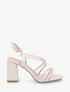 Sandales à talon et brides fines - Beige - 1