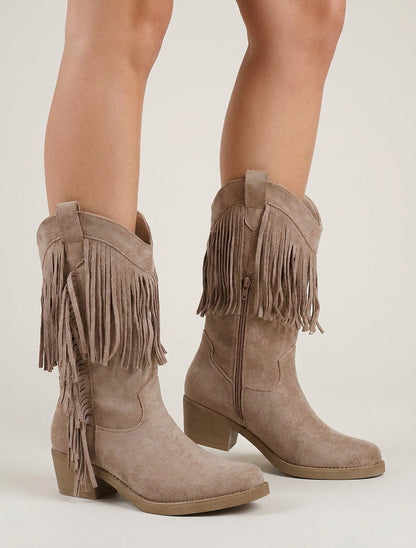 Stivaletti stile texano con frange - Talpa