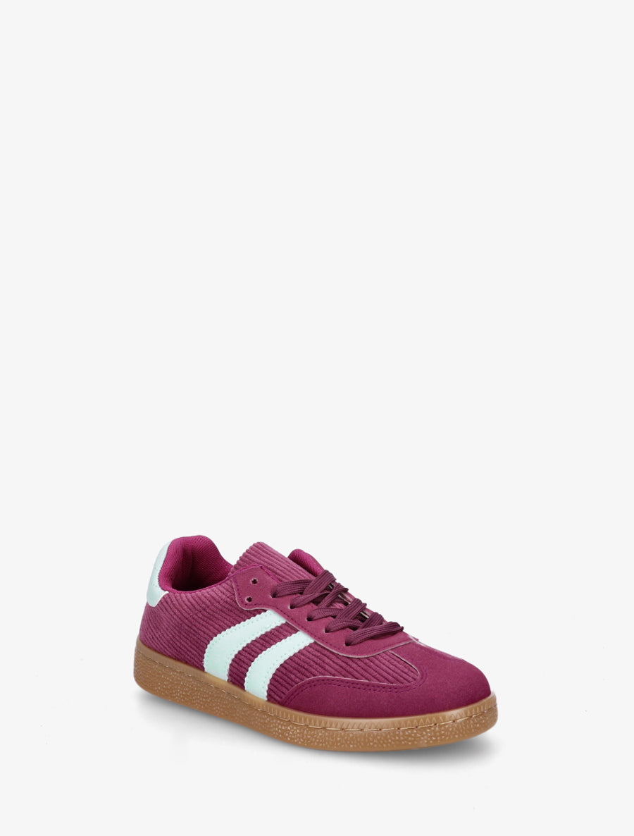 Sneakers en tissu côtelé - Violet - 2