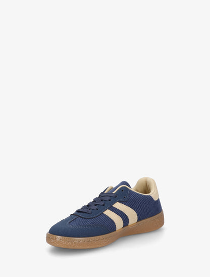 Sneakers en tissu côtelé - Bleu - 3