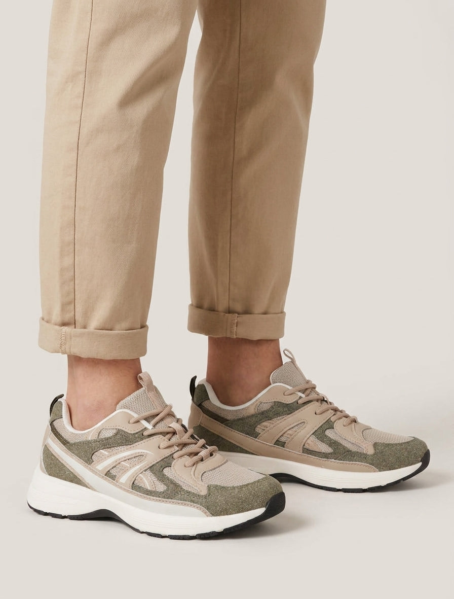 Sneakers classiche stilizzate - Cachi