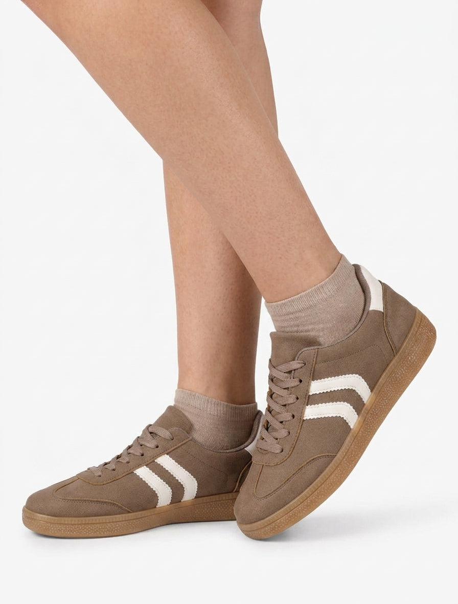 Sneakers effetto nabuk con suola in gomma - Talpa