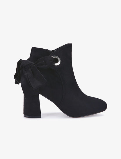 Bottines ruban au dos - noir - 1