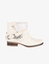 Boots revers irisés lanières unies - beige - 5