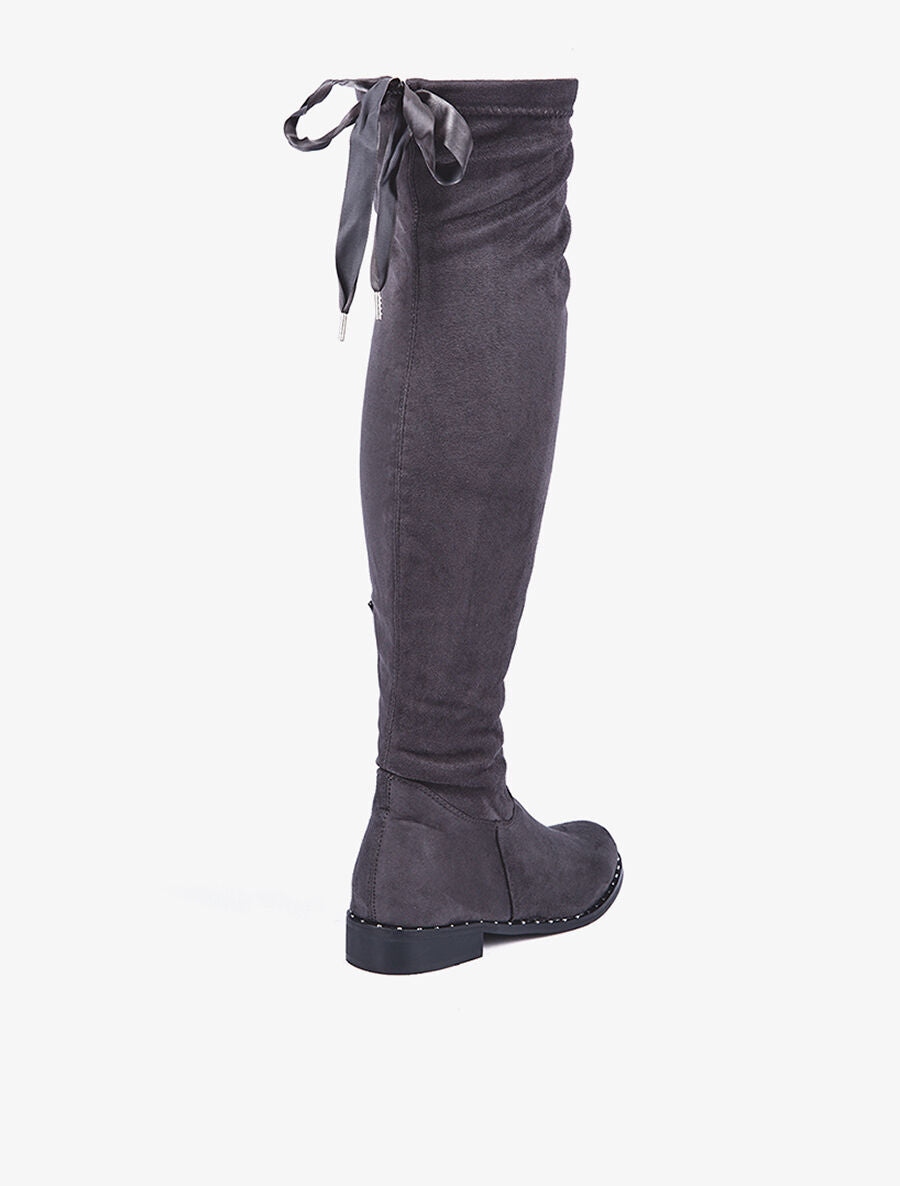 Cuissardes semelles à clous - gris foncé - 4