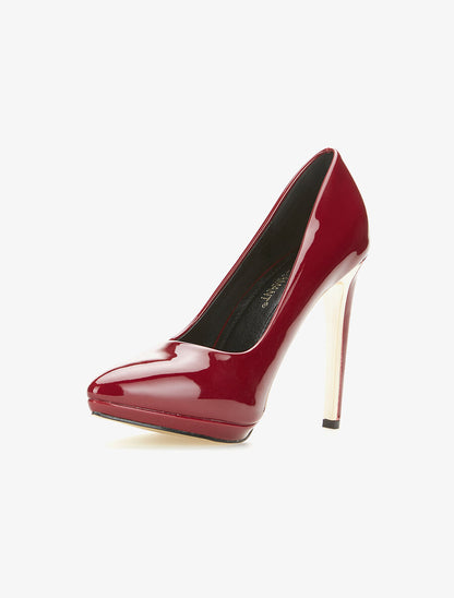 Escarpins semelle doré - bordeaux - 3