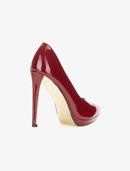 Escarpins semelle doré - bordeaux - 4