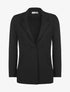 Veste longue doublure dentelle - noir - 1