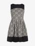 Robe à motifs bicolore - noir - 1