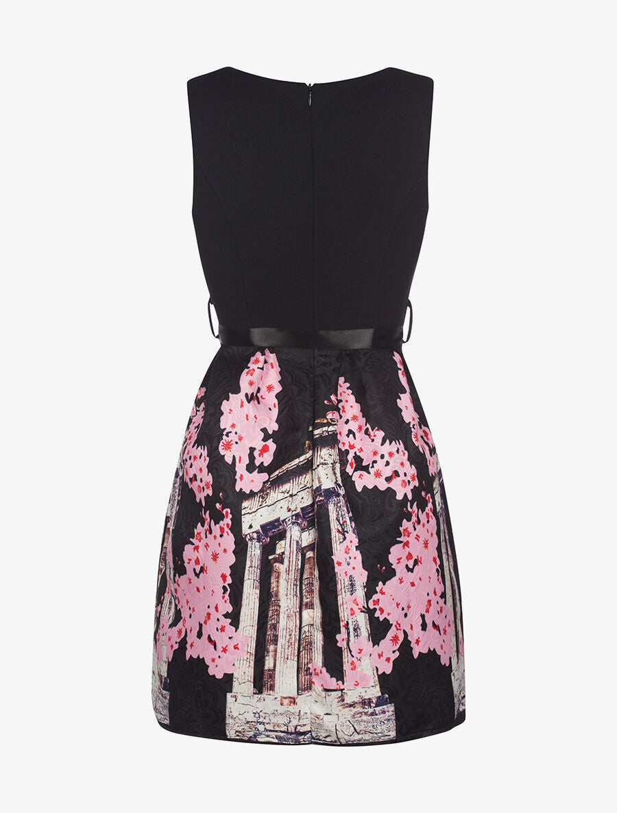 Robe bas motifs - noir - 2