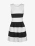 Robe bicolore - blanc - 1