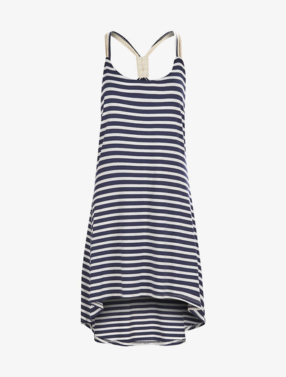 Robe marinière trapèze - marine - 1