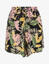 Short fluide imprimé tropical - Noir - 5