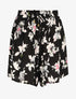 Short fluide imprimé été fleuri - Noir - 5
