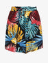 Short fluide imprimé jungle tropicale - Noir - 1