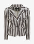 Blazer cintré à rayures - Noir/blanc - 3
