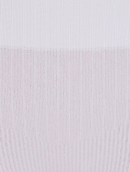 Cycliste côtelé à taille haute - Blanc - 3