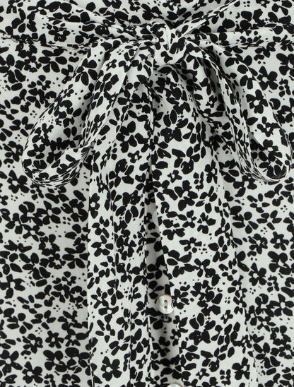 Jupe longue boutonnée à bas asymétrique - Noir - 3