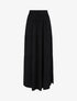 Jupe longue à taille élastiquée - Noir - 4