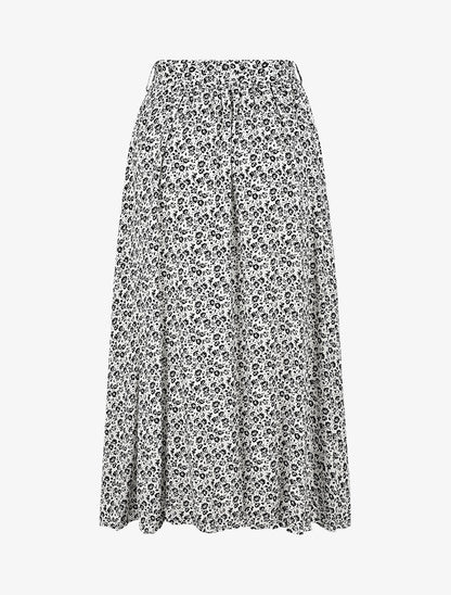 Jupe évasée imprimé pâquerettes - Blanc - 2
