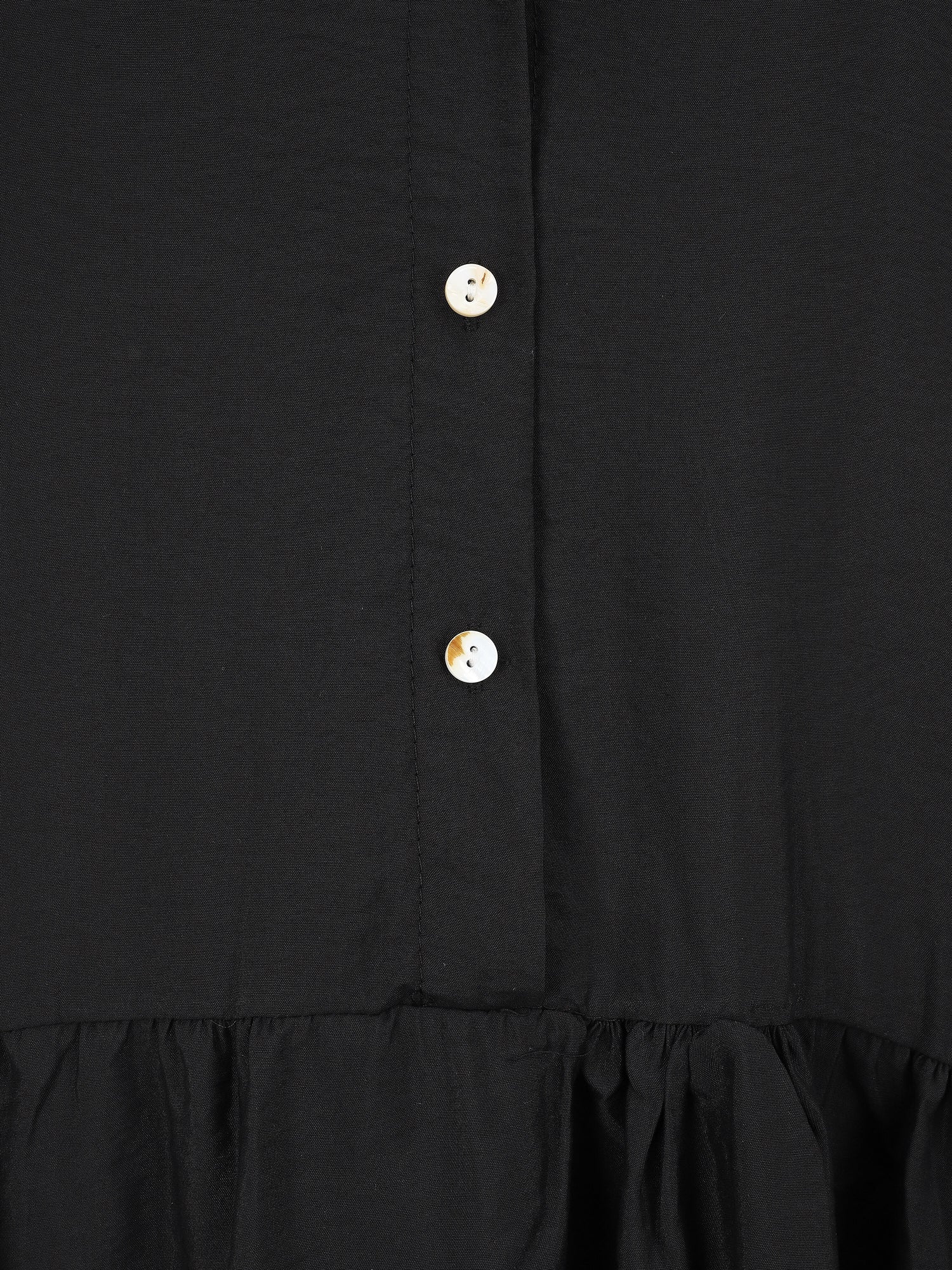 Robe chemise à manches courtes - Noir - 3